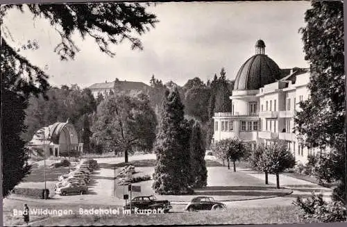 BRD Ansichtskarte  BAD WILDUNGEN nach Nordhorn - 21.9.50 - Niere Blase Kreislauferkrankungen