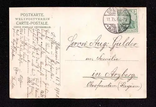DR  Postkarte - DRESDEN-BLASEWITZ - Arzberg - 11.7.03 - Mi.85I - Abb.: Augustusbrücke