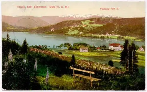 DR  Postkarte - TITISEE - Cassel - 5.8.12 - Mi.85 I - Abb. Titisee + Feldberg