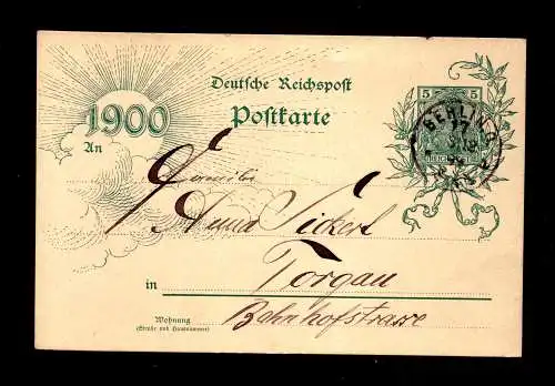 DR  Postkarte - P43 - BERLIN - Torgau - 31.12.99 