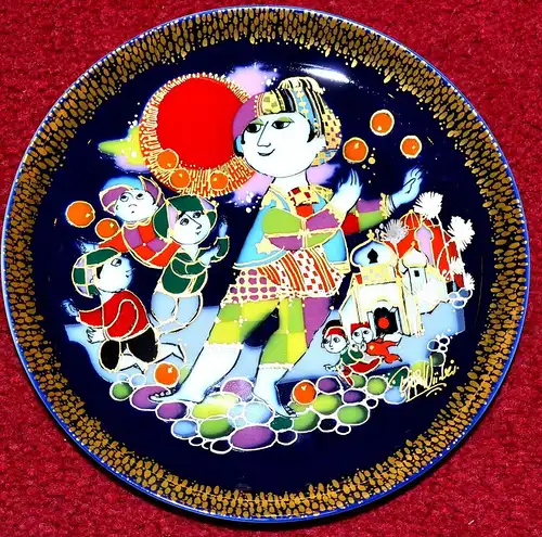2 Teller Rosenthal, Björn Wiinblad,Aladin und die Wunderlampe I und II