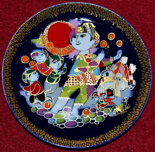 2 Teller Rosenthal, Björn Wiinblad,Aladin und die Wunderlampe I und II