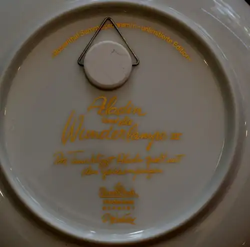 2 Teller Rosenthal, Björn Wiinblad,Aladin und die Wunderlampe I und II