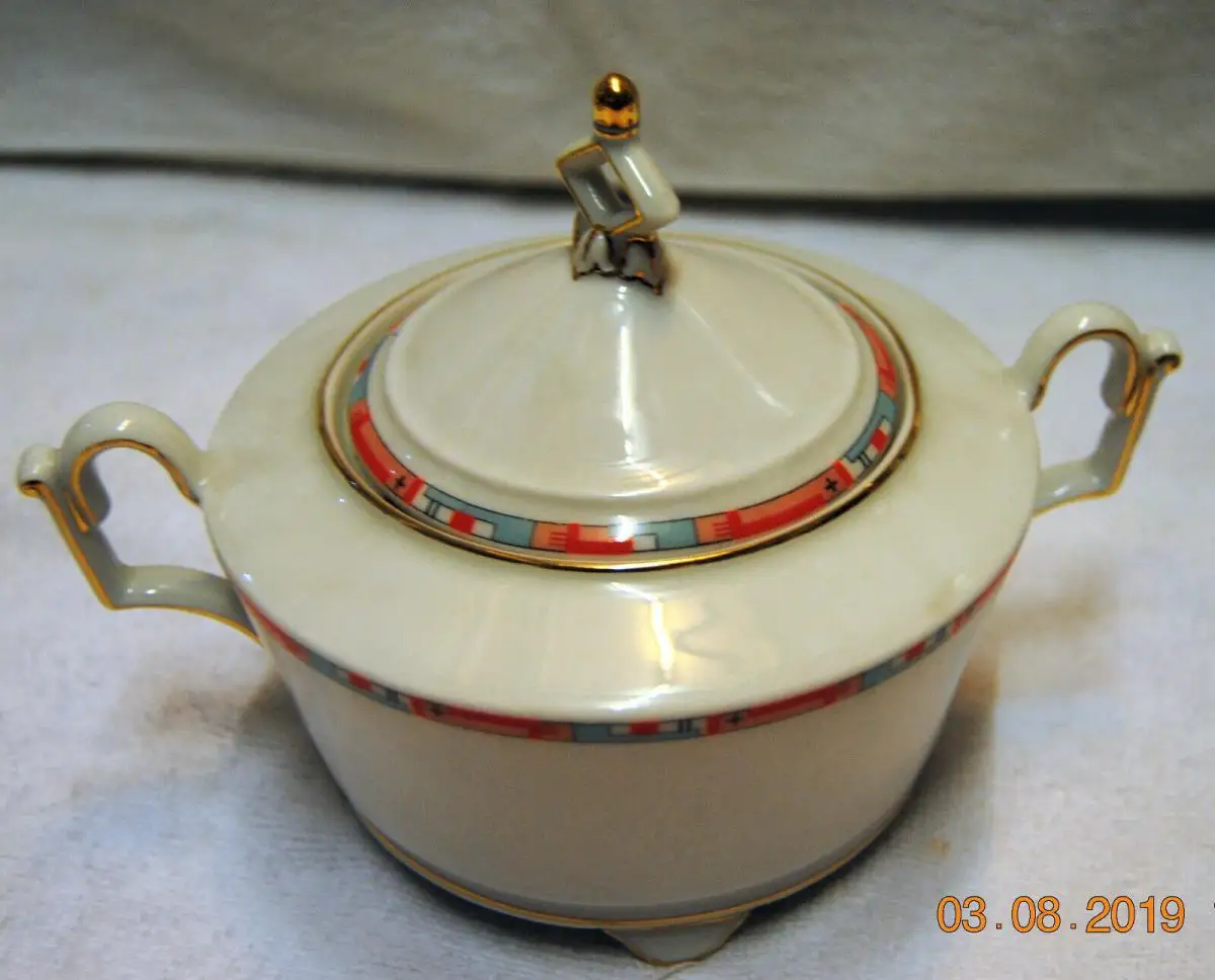 Porzellan,Art-Deko,Kaffeeservice 34 Teile,Thomas-Bavaria (Rosenthal) 2
