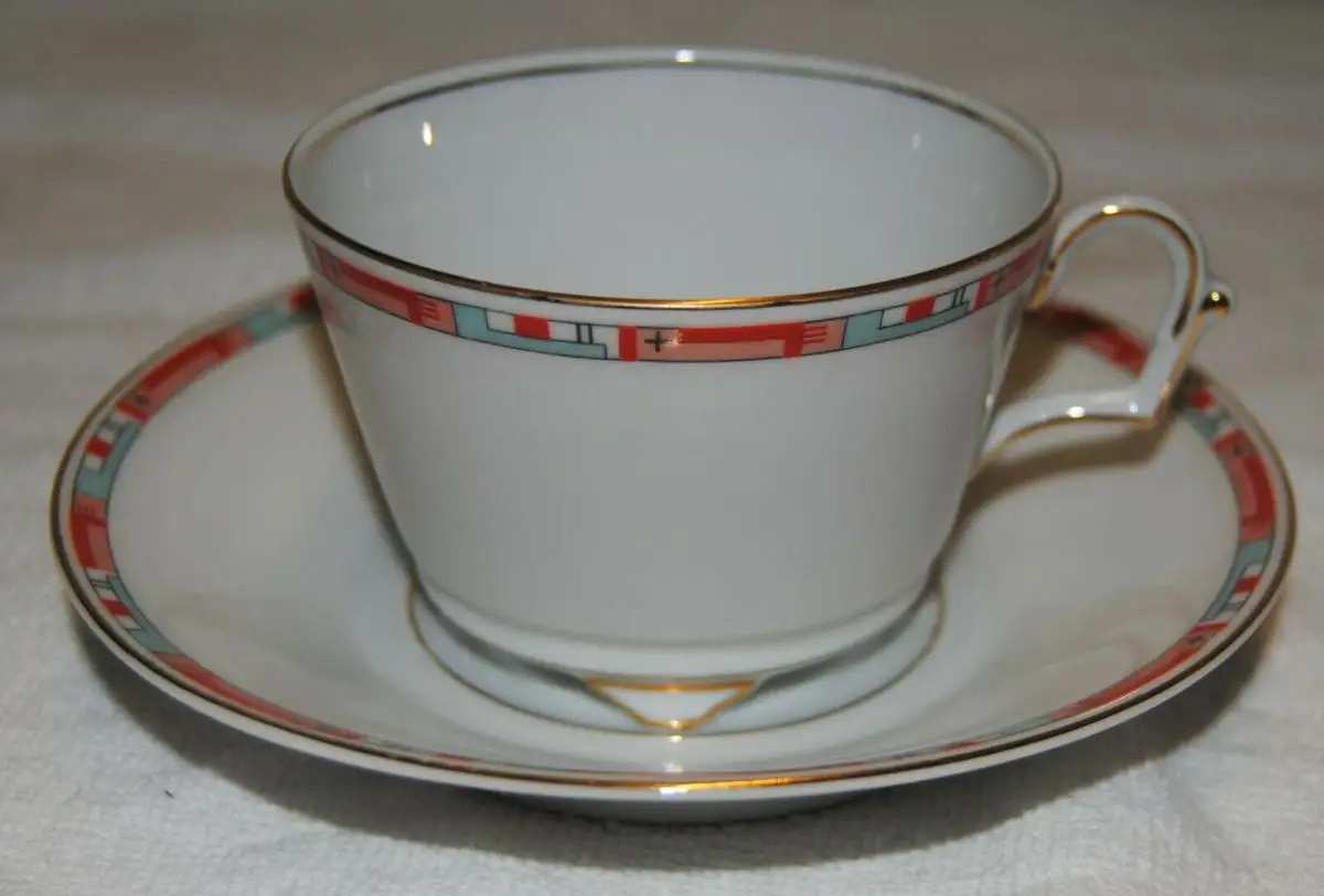 Porzellan,Art-Deko,Kaffeeservice 34 Teile,Thomas-Bavaria (Rosenthal) 6