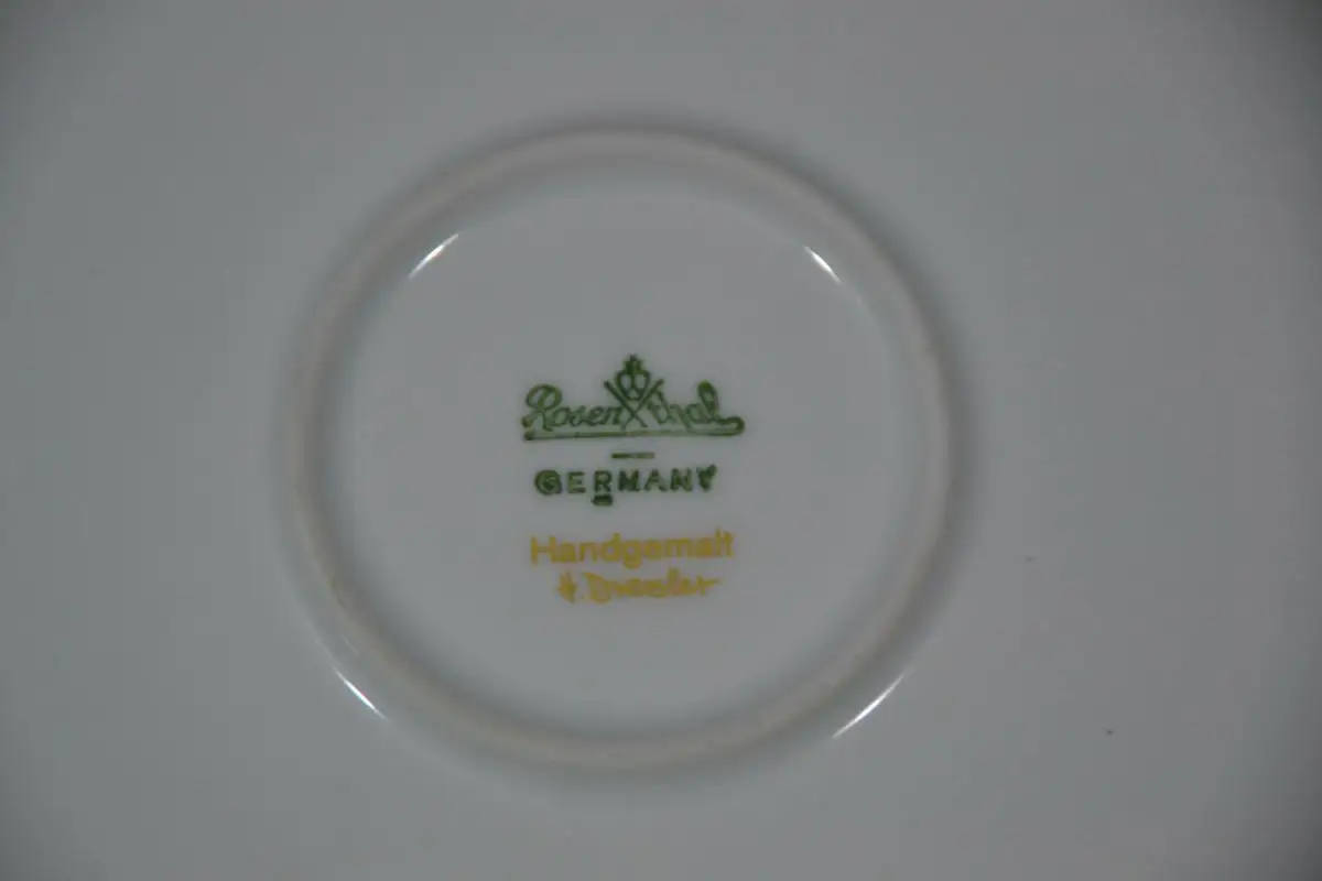 Porzellan,Rosenthal, Schale, Golddekor, metallfarbiger Grund 5