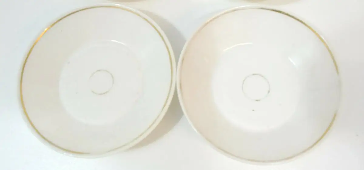 Porzellan,Kaffeeservice,16 Teile,Biedermeier,1820,weiß-gold,klassisch 8