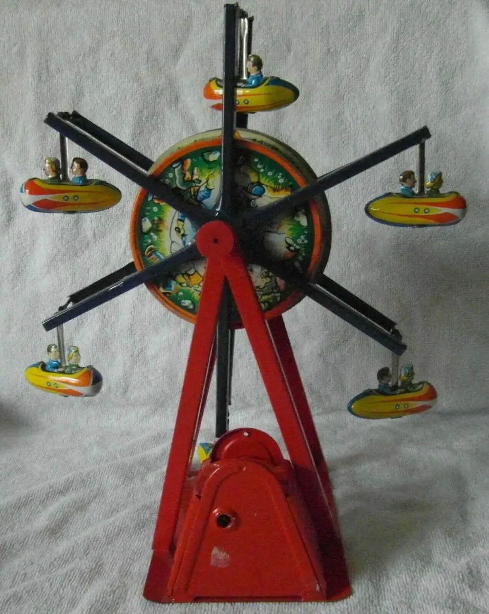 Blechspielzeug Riesenrad mit 6 Gondeln, Höhe 26 cm 0