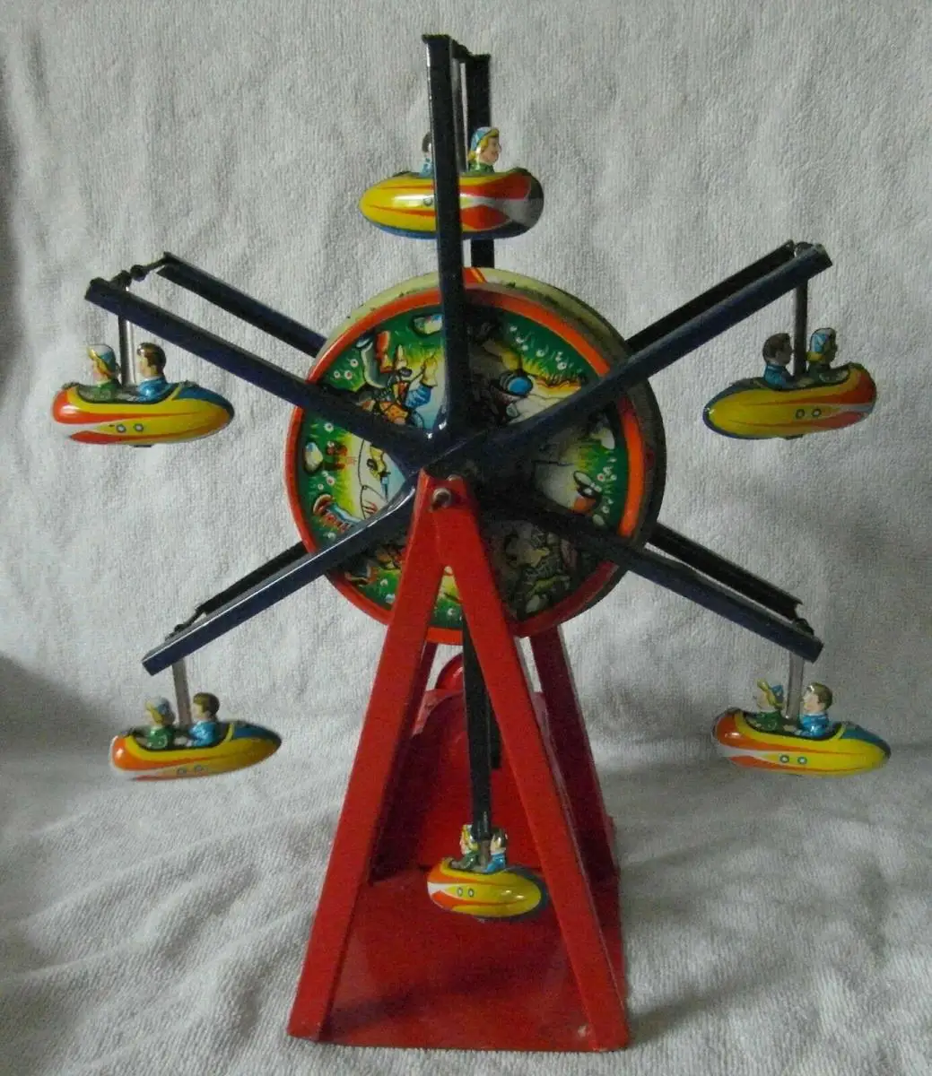 Blechspielzeug Riesenrad mit 6 Gondeln, Höhe 26 cm 1