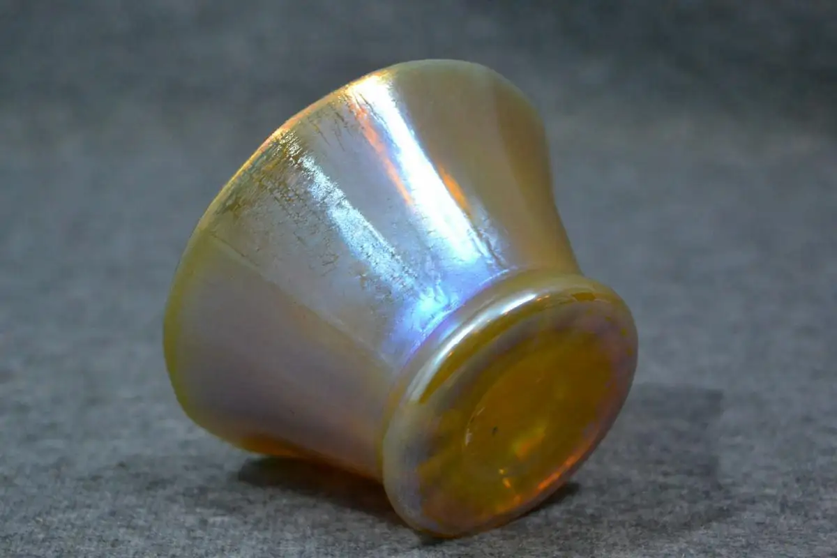 Glasschale, Loetz,schöne gold-rot irisierende Schale, 30er Jahre 3