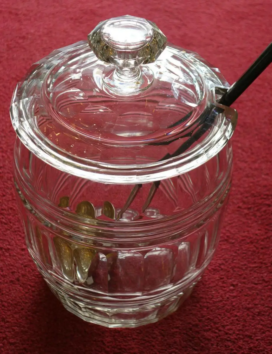 Bowlenset, Glas, geschliffen, Böhmen Mitte 19 Jh, Gefäß, Glastablett, 24 Gläser 0
