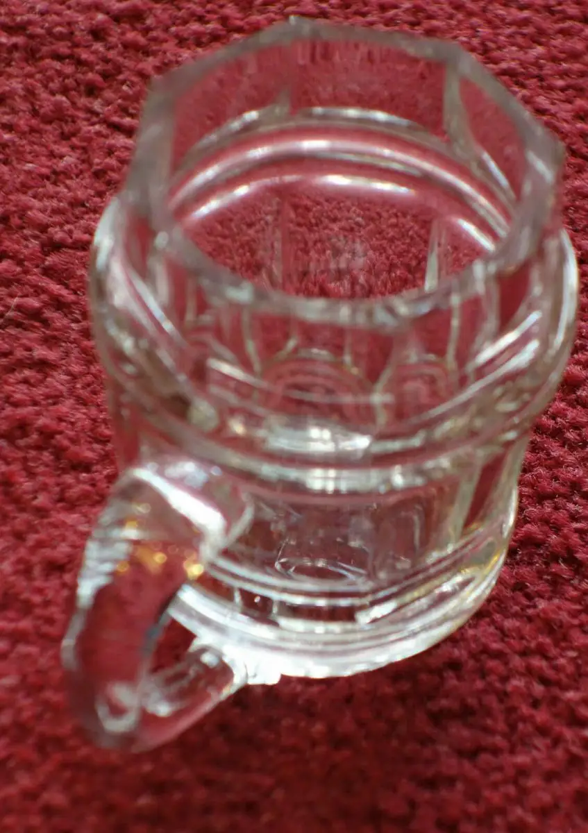 Bowlenset, Glas, geschliffen, Böhmen Mitte 19 Jh, Gefäß, Glastablett, 24 Gläser 1