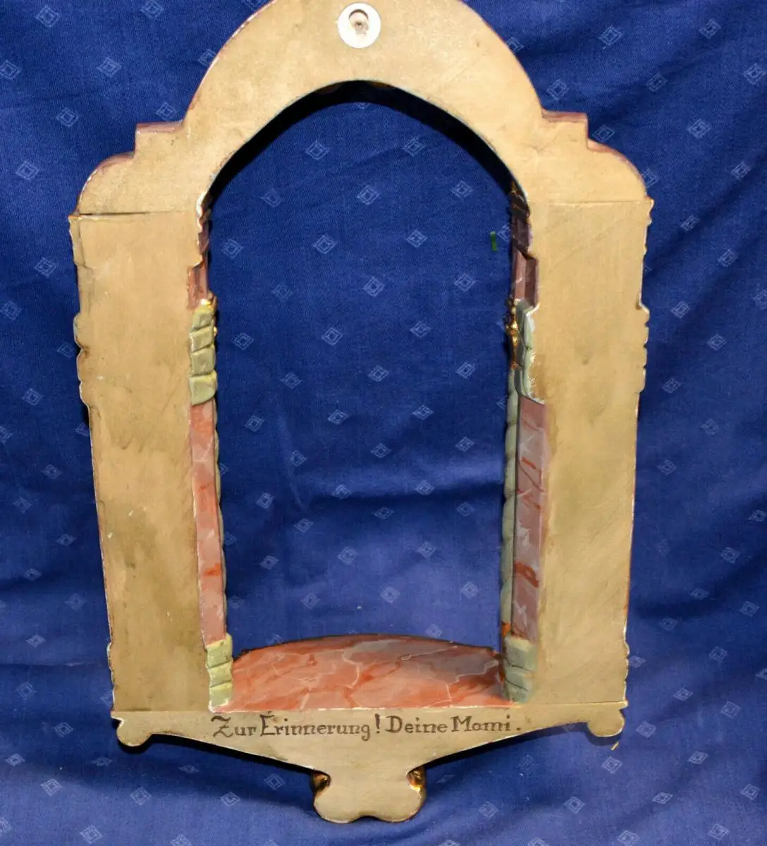 Wandkonsole,Rahmen,für Madonna geschnitzt, gold gefasst,Süddeutsch,Weichholz 4
