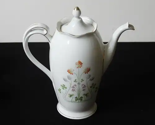 Porzellan,Friedrich Kästner,Service 7 Pers, Klee-Dekor,Jugendstil