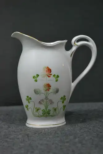 Porzellan,Friedrich Kästner,Service 7 Pers, Klee-Dekor,Jugendstil