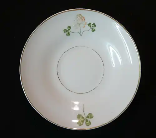 Porzellan,Friedrich Kästner,Service 7 Pers, Klee-Dekor,Jugendstil