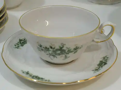 Kaffeegeschirr,Seltmann,Weiden,Bavaria,grün,20 Teile
