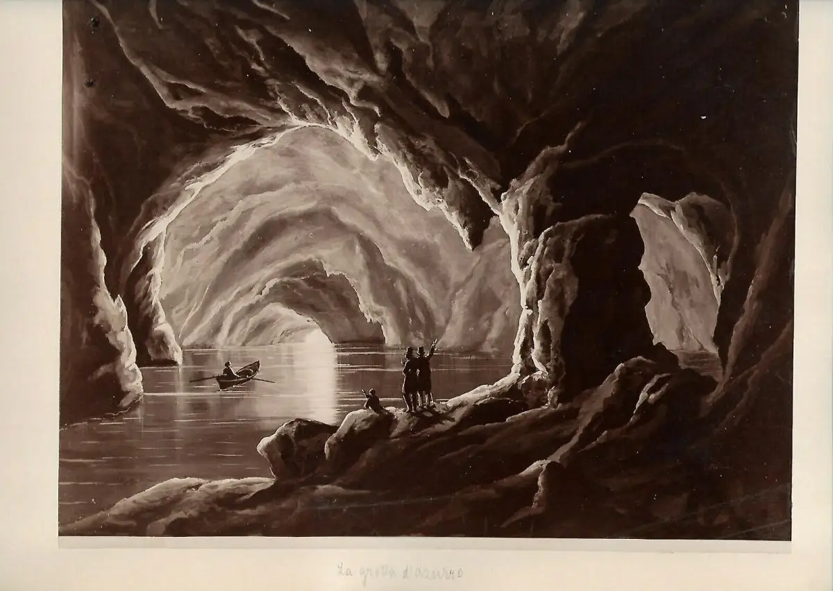Fotografie, Giorgio Sommer, Capri, Grotta azzurra, #2146, ca 1870 0