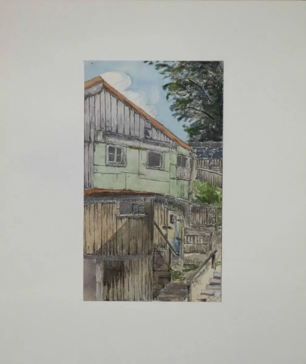 Aquarell (watercolour) on paper, signed by Hermann Maurer (München), 1912 1