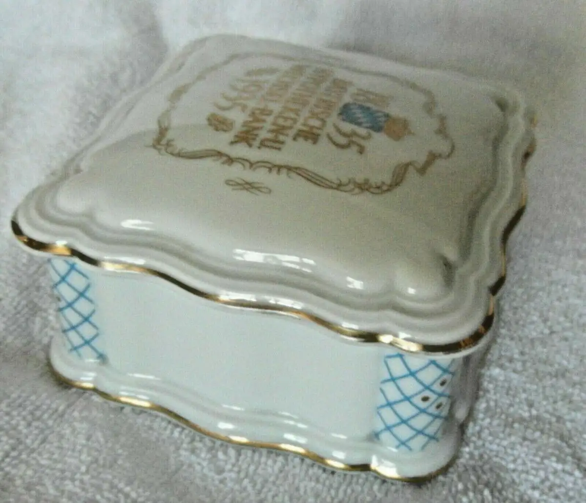 Porzellandose,Rosenthal,1935,100 Jahre Bayerische Hypotheken u. Wechsel-Bank 3
