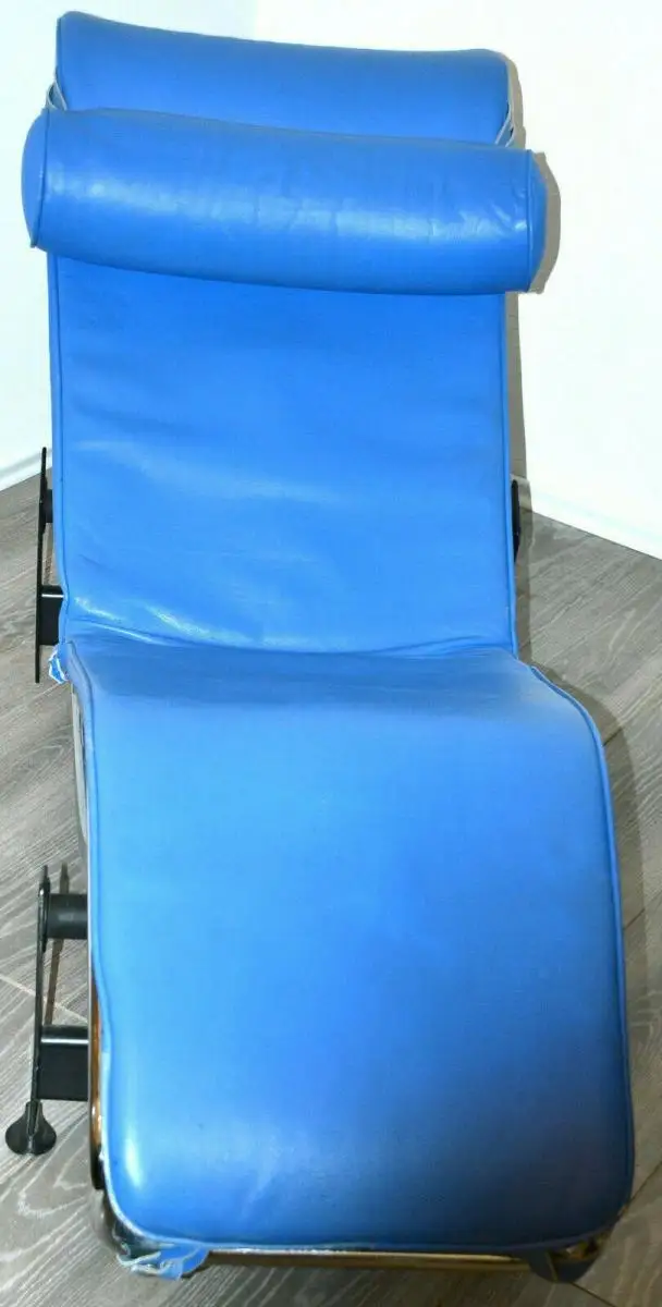 Stahlrohr Liege,wohl ital. Reproduktion,blaues  Leder 1