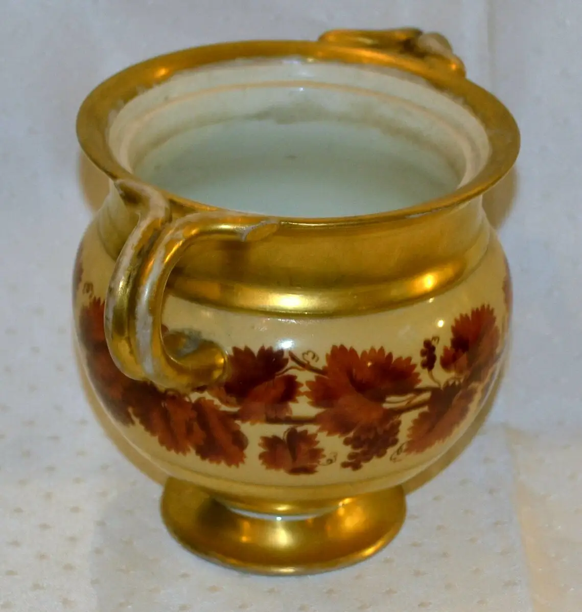 Porzellan-Schüssel,Wien,Bienenkorb,19.Jhdt,vergoldet und bemalt 2