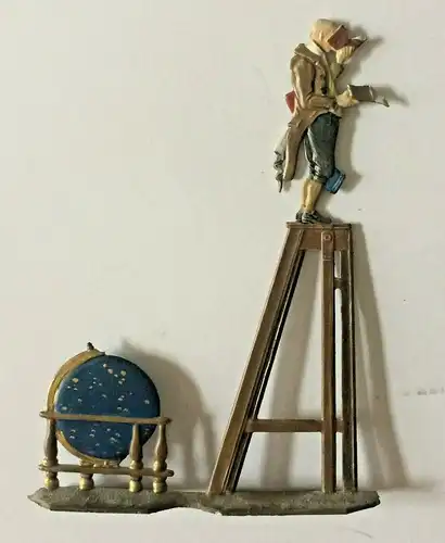 Konvolut von 8 Zinnfiguren darunter Alois Hingerl, der „Münchner im Himmel“