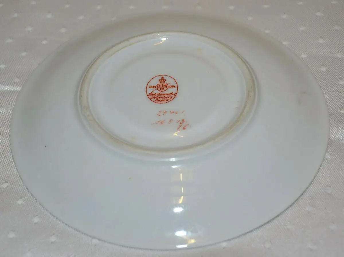 Geschirr,7Kaffeetassen+7Unterteller,Porzellan,Hutschenreuther,Dekor:Lorbeerkranz 6