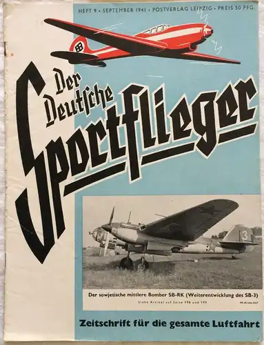 Der Deutsche Sportflieger - 7 Hefte des Jahrgangs 1941