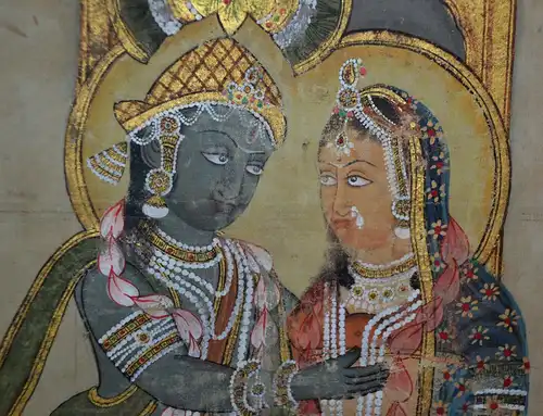 Rollbild,Thangka,Indien,19.Jhdt,Hochzeit ,Hochzeit Shivas und Parvatis