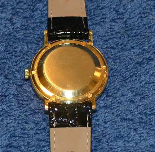 Movado, Kingmatic,Automatic HAU, 18 Kt.GG, Lederband