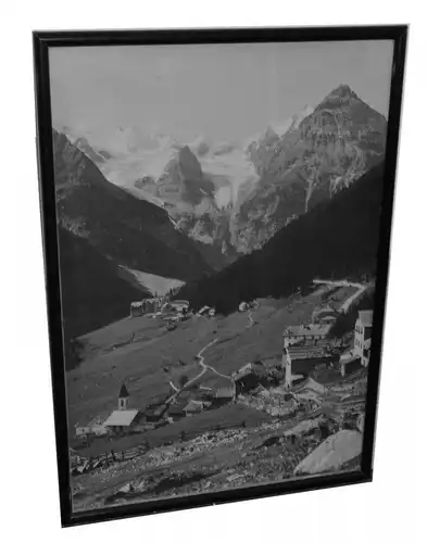 Fotografie, Gebirgslandschaft,wohl um 1930, gerahmt