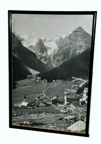 Fotografie, Gebirgslandschaft,wohl um 1930, gerahmt