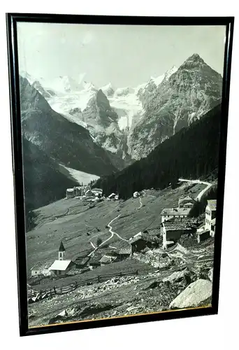 Fotografie, Gebirgslandschaft,wohl um 1930, gerahmt