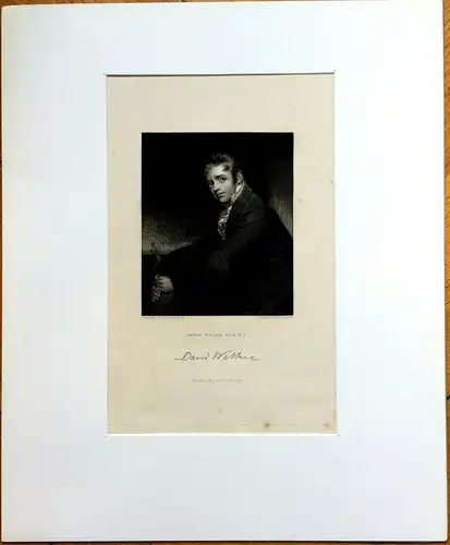 Kupferstich „DAVID WILKIE“ von H. Robinson nach Sir William Beechey, 1834