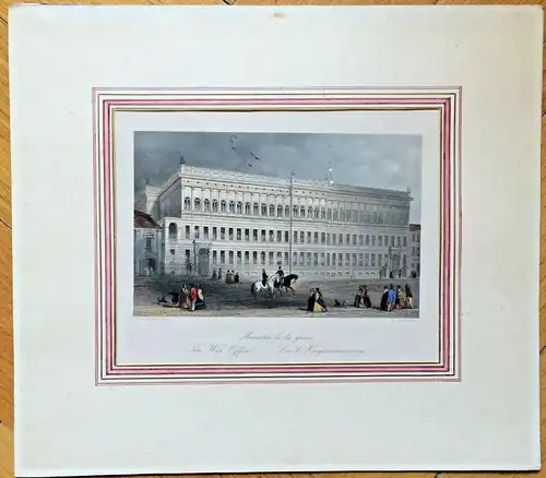 „Das k. Kriegsministerium“ in Berlin – Stahlstich von W. French, A. H. Payne