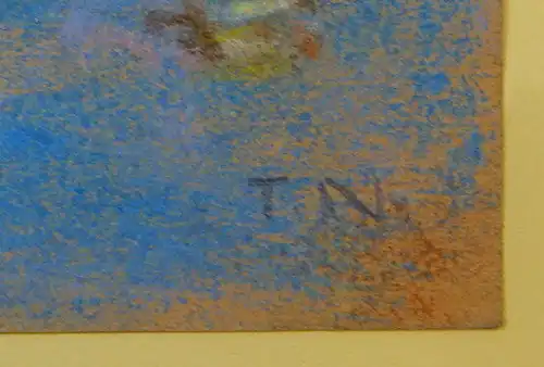 Zeichnung,Ölkreide,Monogrammiert "T N" , Tage Nilsson,Schweden 1926-1997