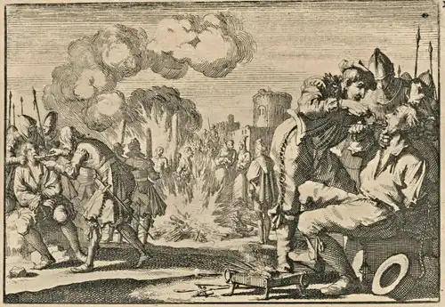 Drei Kupferstiche von Jan Luyken, Ende 17. Jahrhundert