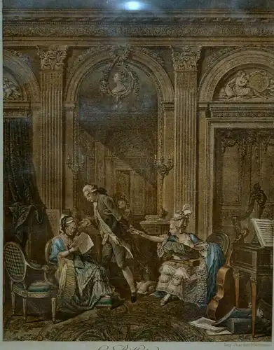 Grafik,Le Billet Doux,nach Nicolas Lavreince, français (1739-1792),