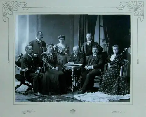 Sehr altes Photo von A. Ullrich der Familie Wünsch aus Gablonz, ca. 1900