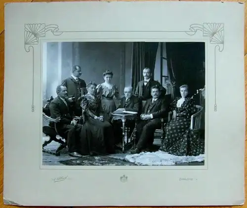 Sehr altes Photo von A. Ullrich der Familie Wünsch aus Gablonz, ca. 1900