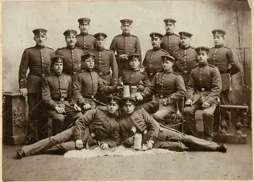 Altes Reservisten-Erinnerungsphoto Infanterie-Regiment Ingolstadt 189