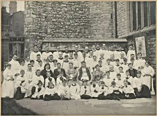 Sehr altes Photo aus England mit theologischem Bezug, ca. 1930