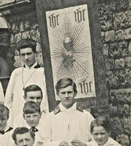 Sehr altes Photo aus England mit theologischem Bezug, ca. 1930