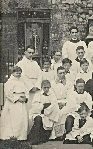 Sehr altes Photo aus England mit theologischem Bezug, ca. 1930