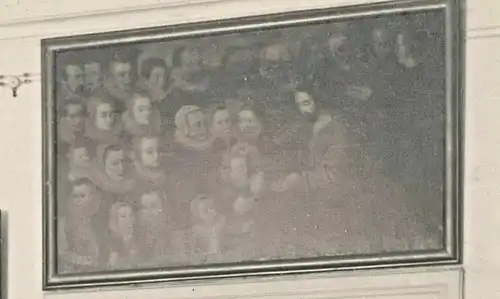 Sehr altes Photo einer Theatergruppe, Koleschowitz, Tschechoslowakei 1924