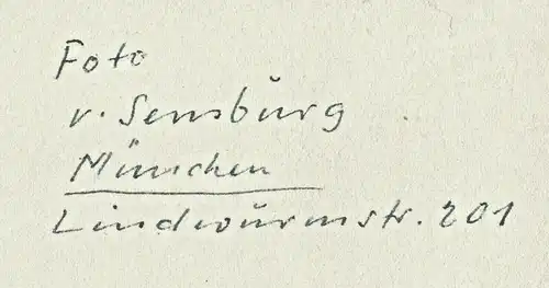 Sehr altes Familienphoto aus München-Sendling, undatiert,Photo Sensburg,München