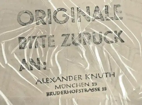Original-Tuschezeichnung – Cartoon,Alexander Knuth,1950er Jahre,Frühlingskino
