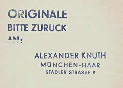 Original-Tuschezeichnung – Cartoon, Alexander Knuth,1950er Jahre,Friseur