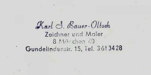 „IM TAL“- Original-Tusche-Zeichnung von Karl Sally Bauer-Oltsch